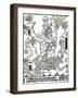 St Christopher, Woodcut-Henri van der Zee-Framed Art Print