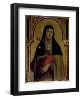 St. Clare, Detail from the Santa Lucia Triptych-Carlo Crivelli-Framed Giclee Print