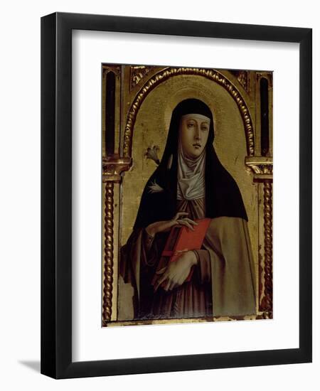 St. Clare, Detail from the Santa Lucia Triptych-Carlo Crivelli-Framed Giclee Print