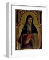 St. Clare, Detail from the Santa Lucia Triptych-Carlo Crivelli-Framed Giclee Print