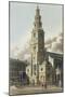 St. Clement Danes Church, Pub. by Rudolph Ackermann-null-Mounted Giclee Print