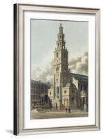 St. Clement Danes Church, Pub. by Rudolph Ackermann-null-Framed Giclee Print