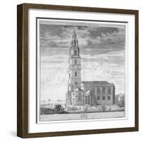 St Clement Danes Church, Westminster, London, C1719-Johannes Kip-Framed Giclee Print