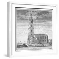 St Clement Danes Church, Westminster, London, C1719-Johannes Kip-Framed Giclee Print