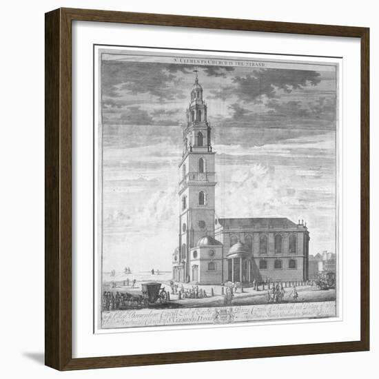 St Clement Danes Church, Westminster, London, C1719-Johannes Kip-Framed Giclee Print