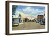 St. Cloud, Florida - Business Section View-Lantern Press-Framed Art Print