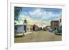 St. Cloud, Florida - Business Section View-Lantern Press-Framed Art Print