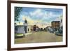 St. Cloud, Florida - Business Section View-Lantern Press-Framed Art Print