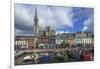 St Coleman's Cathedral from the Harbour, Cobh,County Cork, Ireland-null-Framed Premium Photographic Print