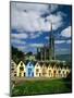 St. Coleman's Cathedral of Cobh Behind Colorful Row Houses-Charles O'Rear-Mounted Photographic Print