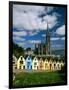 St. Coleman's Cathedral of Cobh Behind Colorful Row Houses-Charles O'Rear-Framed Photographic Print