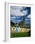 St. Coleman's Cathedral of Cobh Behind Colorful Row Houses-Charles O'Rear-Framed Photographic Print