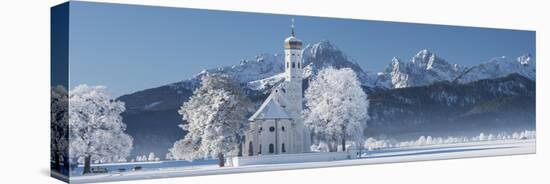 St. Coloman, Tannheimer Mountains, Allgau, Bavaria, Germany-Rainer Mirau-Stretched Canvas