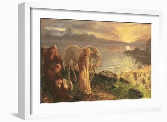St. Columba's Farewell to the White Horse, 1865-8-Cecil Aldin-Framed Giclee Print