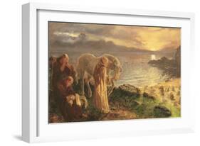 St. Columba's Farewell to the White Horse, 1865-8-Cecil Aldin-Framed Giclee Print