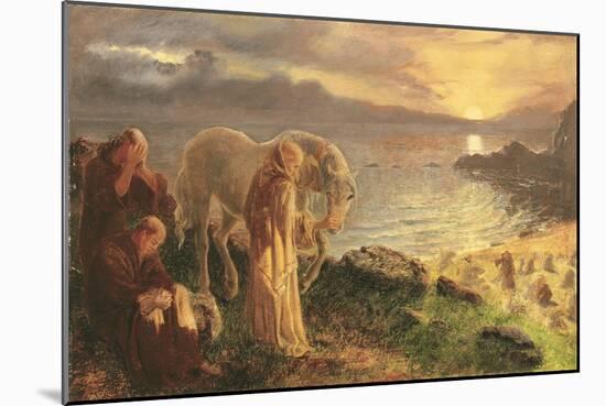 St. Columba's Farewell to the White Horse, 1865-8-Cecil Aldin-Mounted Giclee Print