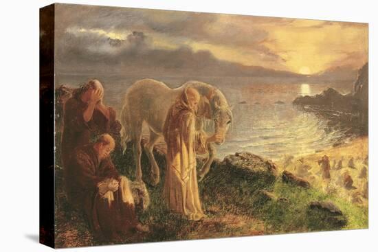 St. Columba's Farewell to the White Horse, 1865-8-Cecil Aldin-Stretched Canvas