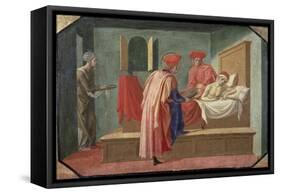 St. Cosmas and St. Damian Caring For a Patient, 15th century-Francesco Pesellino-Framed Stretched Canvas