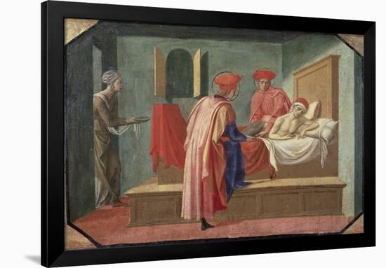 St. Cosmas and St. Damian Caring For a Patient, 15th century-Francesco Pesellino-Framed Giclee Print