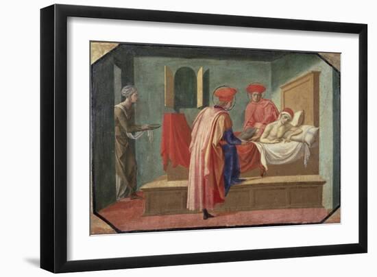 St. Cosmas and St. Damian Caring For a Patient, 15th century-Francesco Pesellino-Framed Giclee Print