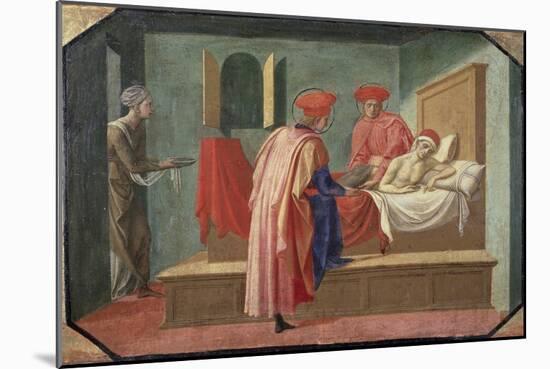 St. Cosmas and St. Damian Caring For a Patient, 15th century-Francesco Pesellino-Mounted Giclee Print