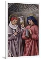 St. Cosmas and St. Damian, Patron Saints of Physicians and Apothecaries, Book of Hours-null-Framed Giclee Print