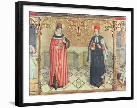 St. Cosmas and St. Damian-Jaume Huguet-Framed Giclee Print