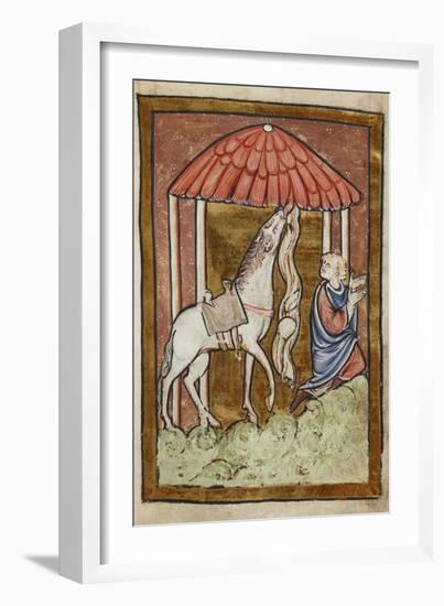 St. Cuthbert's Horse Pulls Down Bread and Meat-Bede-Framed Giclee Print