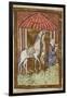 St. Cuthbert's Horse Pulls Down Bread and Meat-Bede-Framed Giclee Print