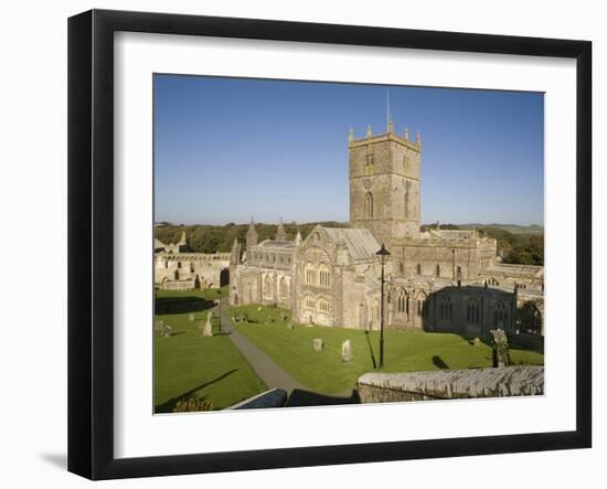 St. David's Cathedral, Dyfed, Wales, Uk-Rolf Richardson-Framed Photographic Print
