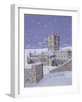 St. David's Cathedral in the Snow, 1996-Huw S. Parsons-Framed Giclee Print