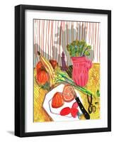St David's Day, 2021, (mixed media)-Amy Louise Evans-Framed Giclee Print
