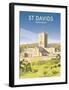 St Davids - Dave Thompson Contemporary Travel Print-Dave Thompson-Framed Giclee Print