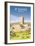 St Davids - Dave Thompson Contemporary Travel Print-Dave Thompson-Framed Giclee Print