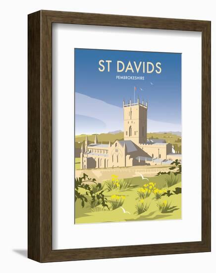 St Davids - Dave Thompson Contemporary Travel Print-Dave Thompson-Framed Giclee Print