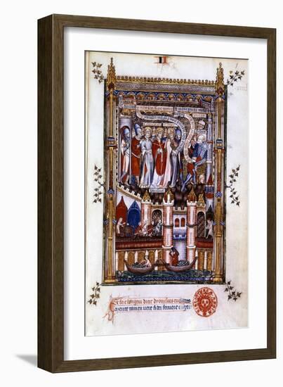 St Denis before Sisinnius, 1317-null-Framed Giclee Print