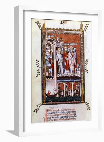 St Denis Is Shown the Martyrs, 1317-null-Framed Giclee Print