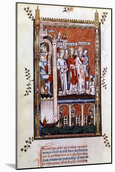 St Denis Is Shown the Martyrs, 1317-null-Mounted Giclee Print