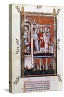 St Denis Is Shown the Martyrs, 1317-null-Stretched Canvas