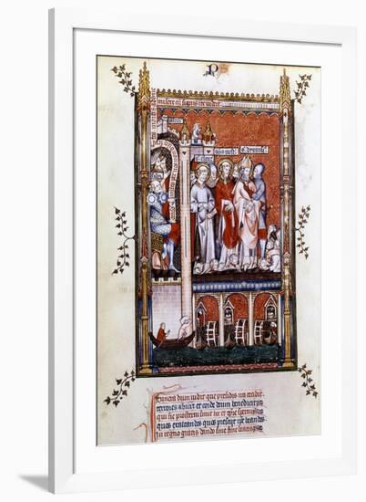 St Denis Is Shown the Martyrs, 1317-null-Framed Giclee Print