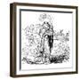 St Denis, Patron Saint of France, 1826-null-Framed Giclee Print