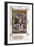 St Denis Preaching, 1317-null-Framed Giclee Print