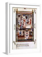 St Denis, St Rusticus and St Eleutherius in Prison, 1317-null-Framed Giclee Print