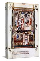 St Denis, St Rusticus and St Eleutherius in Prison, 1317-null-Stretched Canvas