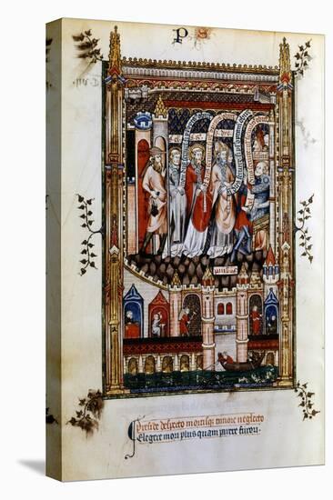 St Denis Taken to Sisinnius, 1317-null-Stretched Canvas