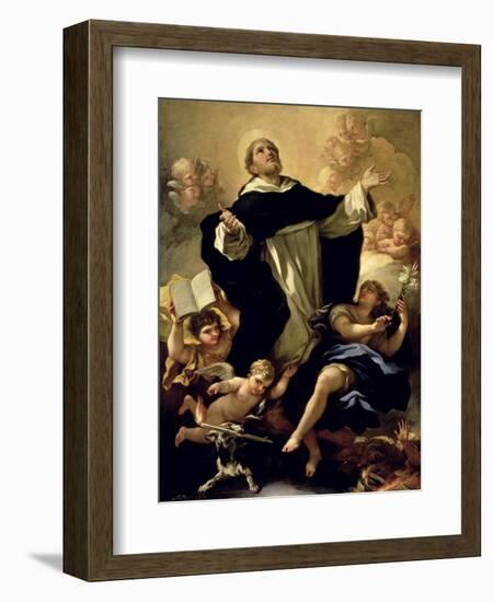 St. Dominic, 1170-1221-Luca Giordano-Framed Giclee Print