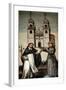 St. Dominic and St. Francis Holding a Miniature Model of the Church at as Ermidas-null-Framed Giclee Print