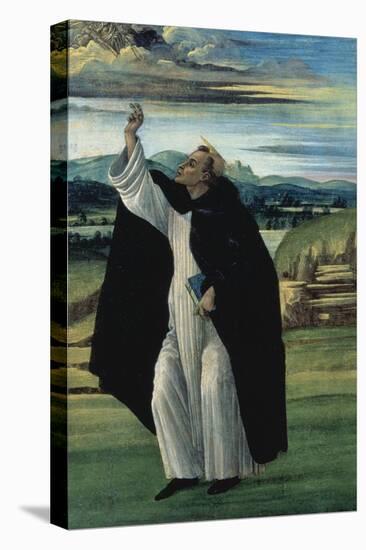 St, Dominic, Between 1498 and 1505-Sandro Botticelli-Stretched Canvas
