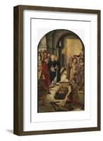 St. Dominic de Guzman and the Albigensians, 1493-99-Pedro Berruguete-Framed Giclee Print