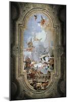 St Dominic Instituting the Rosary-Giambattista Tiepolo-Mounted Giclee Print